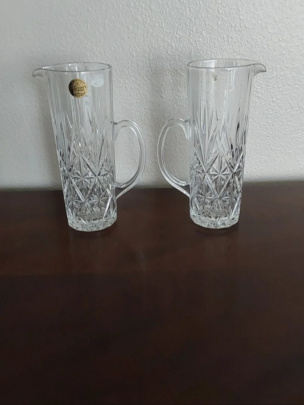 Vintage Cristal D'Arques Chantilly Lead Crystal‎ Peacher - Clear (Set of 2)